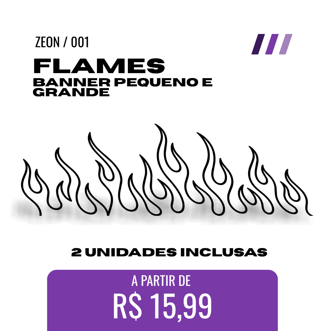 ADESIVO GRANDE - Flames