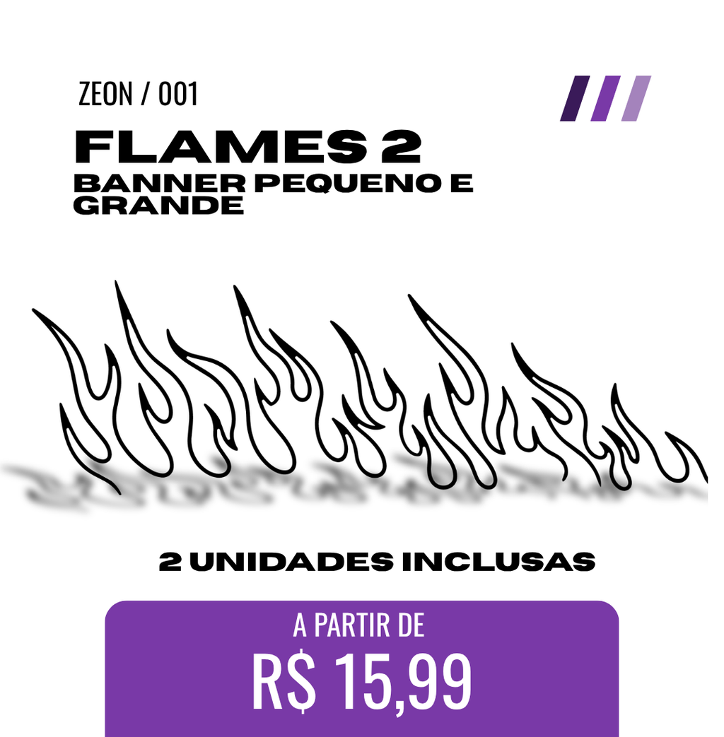 ADESIVO GRANDE - Flames 2