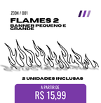 ADESIVO GRANDE - Flames 2