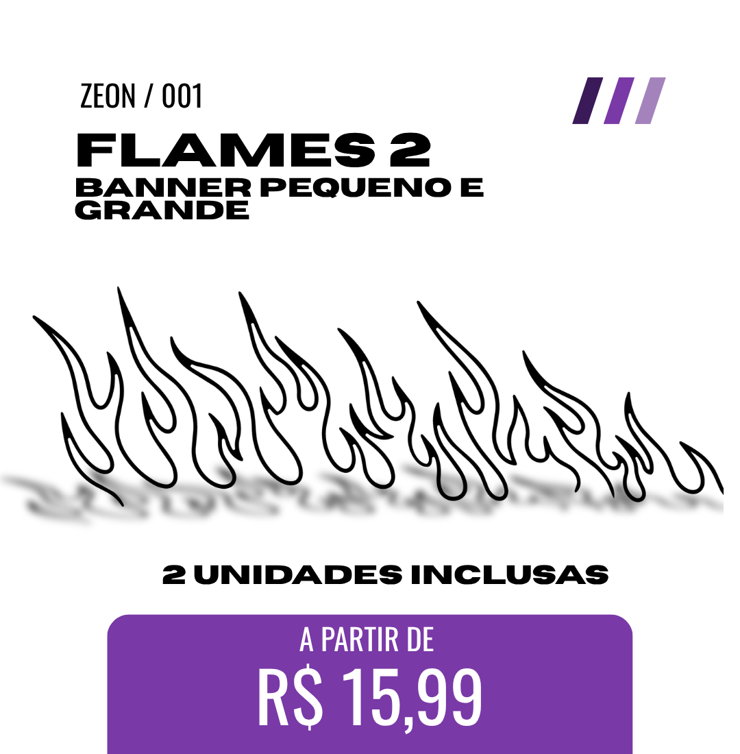 ADESIVO GRANDE - Flames 2