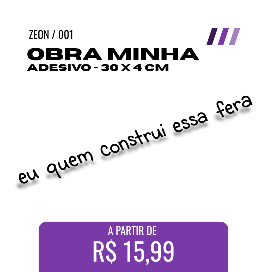 ADESIVO PEQUENO - Obra minha